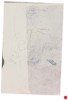 Title: Untitled Media: Ink, paint, graphite, colored pencil on paper